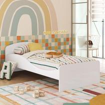 Cama Infantil 100% Mdf Lola Espresso Móveis Branco Brilho Cama Infantil 100% Mdf Lola Espresso Móveis Branco Brilho