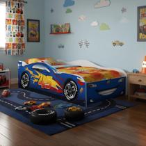 Cama Infantil Adesivada Carro Meninas Meninos 100% MDF Personagens Sem Colchão