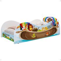 Cama Infantil Animais Arca Noé Mini Cama MDF Montessoriana Segura Decoração Temática Quarto Criança Menina Menino - RPM Móveis