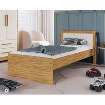 Cama Infantil Babá 100% Mdf Margo Espresso Móveis Branco Brilho/Amêndoa Cama Infantil Babá 100% Mdf Margo Espresso Móveis Branco Brilho/Amêndoa