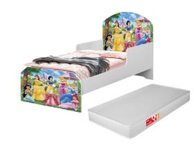 Cama Infantil Bebê Menina Menino com Colchão Adesivada Crianças Casinha Quarto Elegante Proteção Cercado Caminha Cabana Grade Resistente