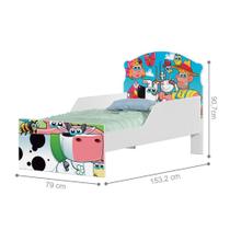Cama Infantil Bichinhos na Fazenda Com Colchão Cama Infantil Bichinhos na Fazenda Com Colchão