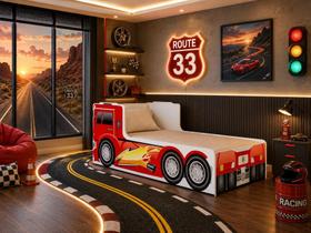 Cama Infantil Caminhão Truck Reforçada com Colchão Incluso Cama Infantil Caminhão Truck Reforçada com Colchão Incluso