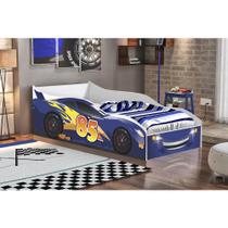 Cama Infantil Carro Mcveloz Azul