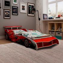 Cama Infantil Carro Solteiro F1 Vermelho Gelius