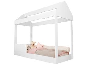 Cama Infantil Casa Montessoriana Crystal Branco Cama Infantil Casa Montessoriana Crystal Branco
