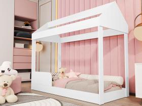 Cama Infantil Casa Montessoriana Crystal Branco