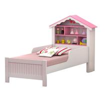 Cama Infantil Casa Princesa c/ Prateleiras Proteção Seguraça