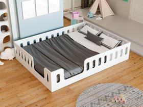 Cama Infantil Casal Penélope Branca Delicadeza e Conforto para o Quarto dos Sonhos