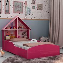 Cama Infantil Casinha Gelius Móveis Pink Ploc
