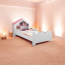 Cama Infantil Casinha Princesa Com Proteção Lateral Cor Branco E Rosa Menina Cama Infantil Casinha Princesa Com Proteção Lateral Cor Branco E Rosa Menina