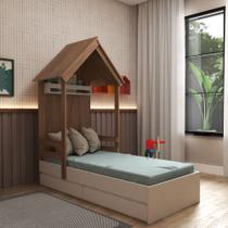 Cama Infantil com 2 Gavetas Mel Bramov Cama Infantil com 2 Gavetas Mel Bramov