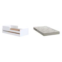Cama Infantil com Colchão 0,88 x 1,88 Incluso Branco Cama Infantil com Colchão 0,88 x 1,88 Incluso Branco
