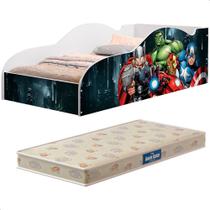 Cama Infantil com Colchão Vingadores Heroi