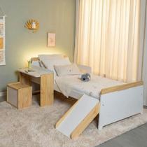 Cama Infantil com Kit Escrivaninha, Escorregador e Nicho Petit Casatema MadeiraOriginals Cama Infantil com Kit Escrivaninha, Escorregador e Nicho Petit Casatema MadeiraOriginals