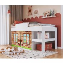 Cama Infantil Cortina Imaginação Meu Fofinho Art in Moveis Cama Infantil Cortina Imaginação Meu Fofinho Art in Moveis