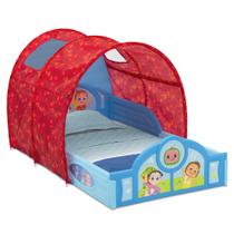 Cama infantil Delta Children CocoMelon Sleep and Play com barraca