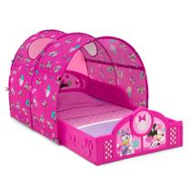Cama infantil Delta Children Disney Minnie Mouse com tenda rosa 75x150cm