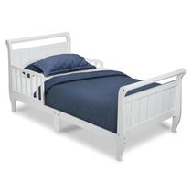 Cama infantil Delta Children Wood Sleigh branca 144x76x70cm Cama infantil Delta Children Wood Sleigh branca 144x76x70cm
