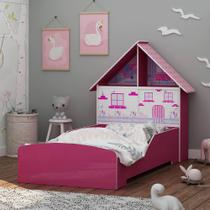 Cama Infantil Encanto 090 Pink Ploc - Gelius