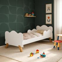 Cama Infantil Estrutura Resistente com Proteção Lateral Contra Quedas