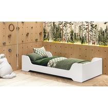 Cama Infantil Evolutiva Solteiro Zaki Branco Fosco