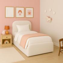 Cama Infantil Feminina Tamanho Solteiro Estofada Luxuosa