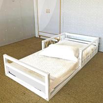 Cama Infantil Fortaleza Baixa Corda Branco