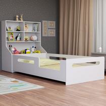 Cama Infantil Funcional Estilo Montessoriano com Espaço para Brinquedos e Livros