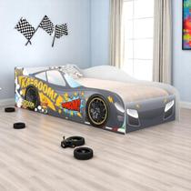Cama infantil glow faísca cinza