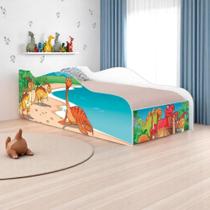 Cama Infantil Glow Jurassic Dinossauros Cama Infantil Glow Jurassic Dinossauros