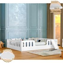 Cama Infantil Helo com Colchão D28 Casal Montessoriana com Escorregador Divaloto com Luminária. Cama Infantil Helo com Colchão D28 Casal Montessoriana com Escorregador Divaloto com Luminária.