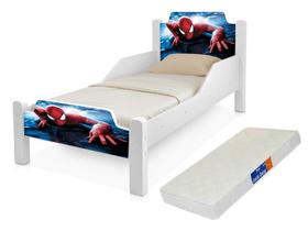 Cama Infantil Homem Aranha P/ Quarto Crianças Acompanha Colchão