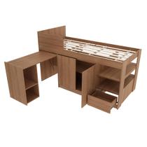 Cama Infantil Juvenil Multifuncional CM8021 MDP Amêndoa G69 - Gran Belo Cama Infantil Juvenil Multifuncional CM8021 MDP Amêndoa G69 - Gran Belo