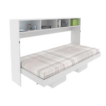 Cama Infantil/juvenil Multifuncional com Escrivaninha, Gaveta e Armários CM8021 Branco - Tecno