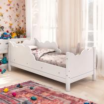 Cama Infantil Juvenil Nuvem com Colchão Branco