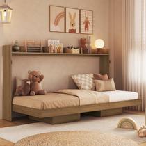 Cama Infantil Juvenil Solteriro Articulável Horizontal 80 Hanover Marrom/Mel Cama Infantil Juvenil Solteriro Articulável Horizontal 80 Hanover Marrom/Mel
