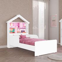 Cama Infantil Laura Casa de Boneca em MDF com Proteção Lateral Tuboarte Cama Infantil Laura Casa de Boneca em MDF com Proteção Lateral Tuboarte