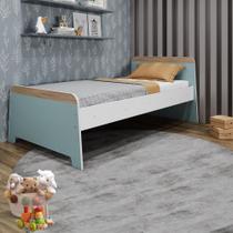 Cama Infantil Lorenza Movelbras Branco/Verde Bellagio Cama Infantil Lorenza Movelbras Branco/Verde Bellagio