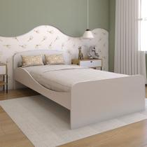 Cama Infantil Luau 100% Mdf Branco Bilho - Panorama Móveis Cama Infantil Luau 100% Mdf Branco Bilho - Panorama Móveis