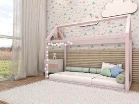 Cama Infantil LÚDIKA MOBÍLIA Casinha Liberdade Júnior Eco Premium Montessori Cor: Rosa