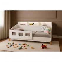 Cama Infantil Mavi Estilo Montessoriano Com Grade E Colchão Cama Infantil Mavi Estilo Montessoriano Com Grade E Colchão