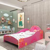 Cama Infantil Menina Princesinha 090 Rosa Pink Ploc - Gelius Móveis