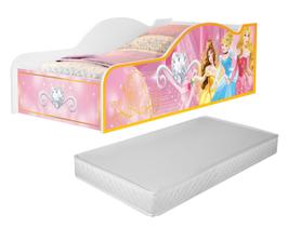 Cama Infantil Meninas Princesas Carro Castelo Docel Quarto Criança Com Colchão Montessori Cama Infantil Meninas Princesas Carro Castelo Docel Quarto Criança Com Colchão Montessori