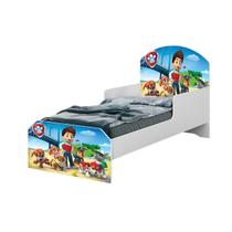 Cama Infantil Menino Patrulha Canina Azul c/ Colchão