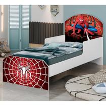 Cama Infantil Menino Spider Aranha Azul c/ Colchão