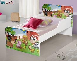 Cama Infantil Meninos - Fazendinha com colchão
