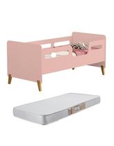 Cama Infantil Mini Cama Cecilia Montessoriana Pes de Madeira retro Com Colchão Incluso D18 150x70cm Cama Infantil Mini Cama Cecilia Montessoriana Pes de Madeira retro Com Colchão Incluso D18 150x70cm