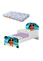Cama Infantil Mini Com Colchão Menina Adesivada Moana