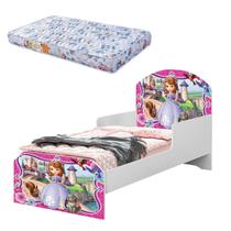 Cama Infantil Mini Com Colchão Menina Adesivada Princesinha